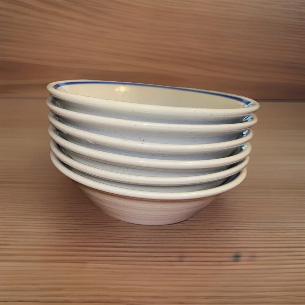 Metlox Poppy Trail Set Of‎ 6 Bowls 777 California Vintage